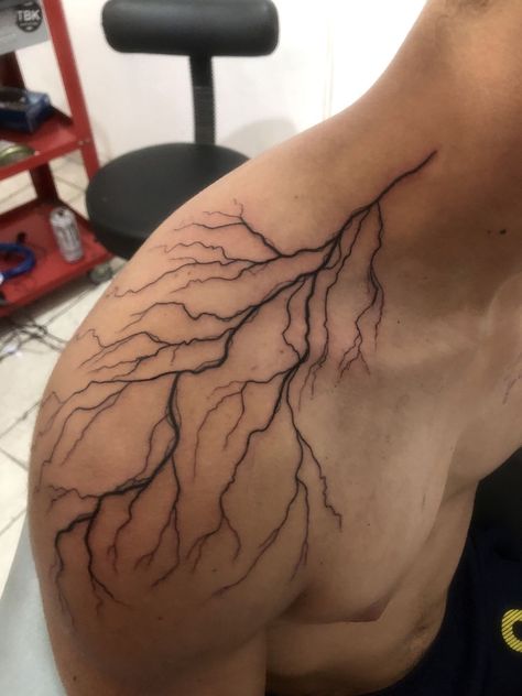 Random Tattoo Ideas For Men, Lighting Tattoo Men, Electricity Tattoo, Lightning Strike Tattoo, Lighting Tattoos, Lightning Tattoos, Lighting Tattoo, Lighting Strike, Egyptian Eye Tattoos