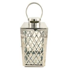 Lattice Lantern Modern Lattice, Living Room Ornaments, Metal Lanterns, Lattice Design, Pillar Candle, Candle Lanterns, Light Holder, Steel Handle, Tea Light Holder