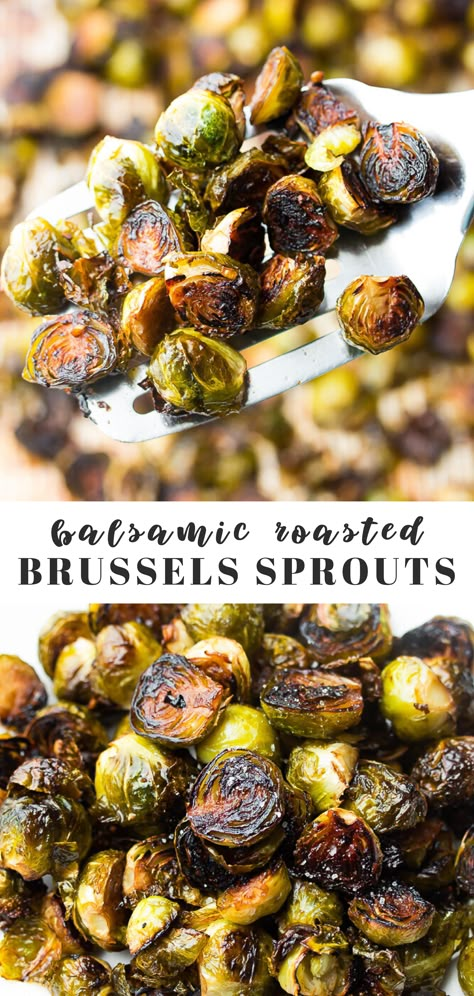 Roasted Brussels Sprouts With Balsamic, Vegan Diner, Balsamic Brussel Sprouts, Thanksgiving Side Dishes Easy, Flavorful Vegetables, Roasted Brussel, Roasted Brussels Sprouts, Vegan Side Dishes, Sprout Recipes