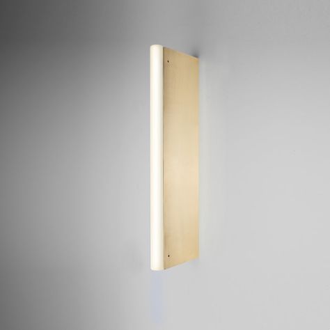 Tube Wall Light - Michael Anastassiades Arch Light, Michael Anastassiades, Led Tubes, Tube Light, Satin Brass, Polished Nickel, Wall Light, Lighting Design, Light Fixtures