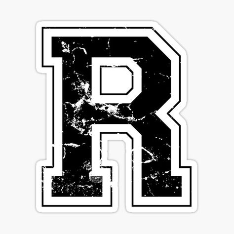 Letter R Black Stickers | Redbubble R Sticker, R Design Letter, Agriculture Pictures, R Wallpaper, Aesthetic Letters, Monogram Stickers, Black Stickers, Letter Stickers, Aesthetic Desktop Wallpaper