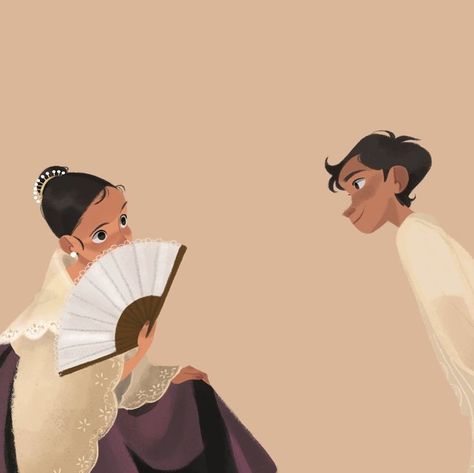 Harana Courtship Drawing, Harana Filipino Tradition, Harana Filipino, Philippine Folk Dance, Tradition Drawing, Filipino Tradition, Dancing Cartoon, Philippine Mythology, Barbie Rapunzel