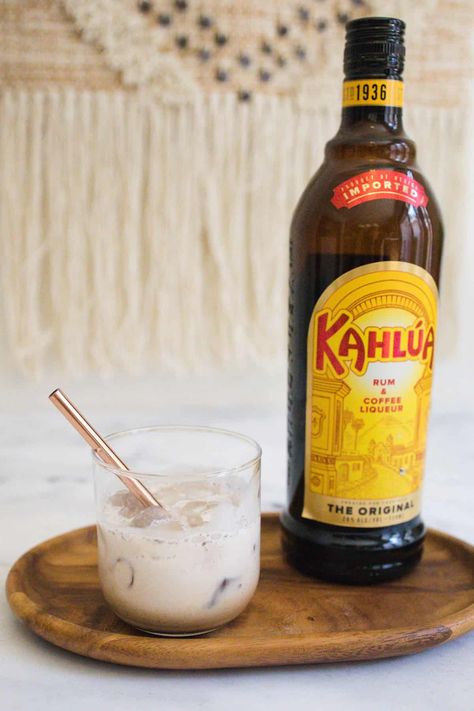 This simple recipe for Kahlua and Cream makes a deliciously creamy coffee cocktail recipe flavored with cinnamon and vanilla! Ready in just minutes, this simple method (requiring no special equipment!) showing you how to make Kahlua and Cream is one to remember the next time you're looking for an alternative to the classic espresso martini after dinner - or just because! Kalua Cream Drink, Kalua And Cream, Kahlua And Cream Drink, Kaluha Recipes Drinks Cocktails, Kaluah Recipes Cocktails, Drinks With Kahlua, Kahlua Coffee Drinks, Kaluha Recipes, Kaluah Recipes