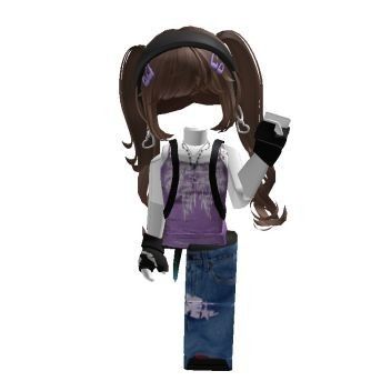 Roblox Avatars With Users, Roblox Users To Steal Outfits From Girl, Roblox Users To Steal Outfits From, Cute Roblox Fits, 2010 Outfits, Brown Hair Roblox, Candy And Chocolate, Light Purple Wallpaper, Purple Y2k