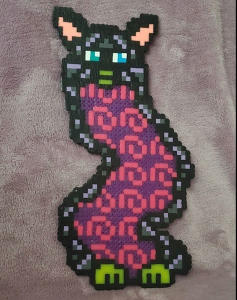 Furby Perler, Long Furby, Nether Portal, Rave Jewelry, Cross Stitch Sampler Patterns, Melty Bead Patterns, Pearl Beads Pattern, I Love Him So Much, Perler Art