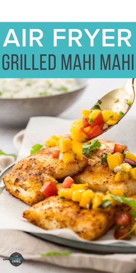 White Fish Air Fryer, Barramundi Recipes Air Fryer, Maui Maui Fish Recipes Air Fryer, Air Fry Mahi Mahi Recipes, Air Fryer Mahi Mahi Recipes, Air Fried Mahi Mahi, Mahi Mahi Air Fryer Recipes, Airfryer Mahi Mahi Recipes, Air Fry Mahi Mahi