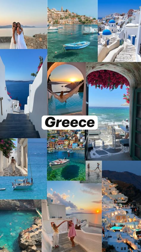 #Greece #summer Greece Travel Destinations, Greece Family Vacation Aesthetic, Greece Travel Photos, Greece Vision Board, Greece Vacation Aesthetic, Greece Lifestyle, Summer In Greece Aesthetic, Greece Road Trip, Travelling List