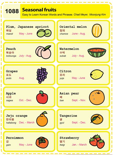 1088-Seasonal fruit Korean Sayings, Korean Fruit, Learning Hangul, Korean Time, Languages Learning, Learn Basic Korean, Korean Learning, Learn Korean Alphabet, Learn Hangul