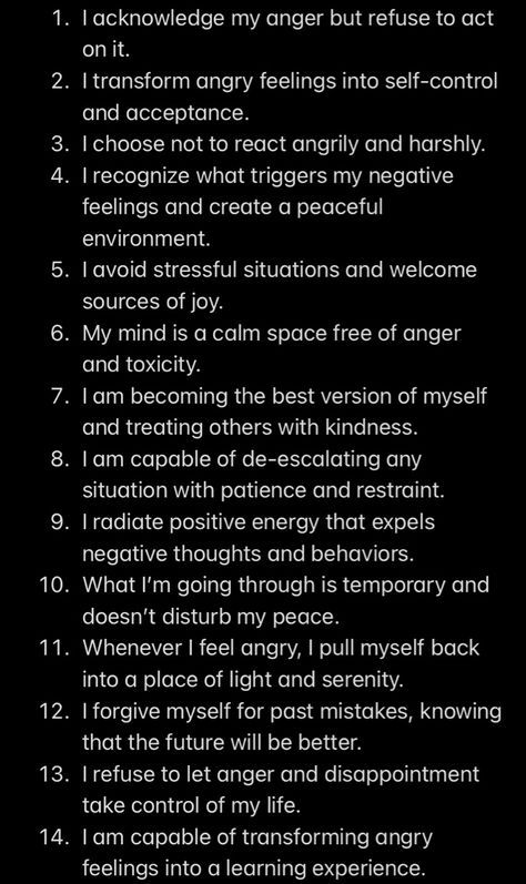 Anger Affirmations, 2024 Journaling, Handling Anger, Meditation Ideas, Self Care Reminders, Baddie Advice, Mirror Of Erised, Awkward Situations, How To Control Anger