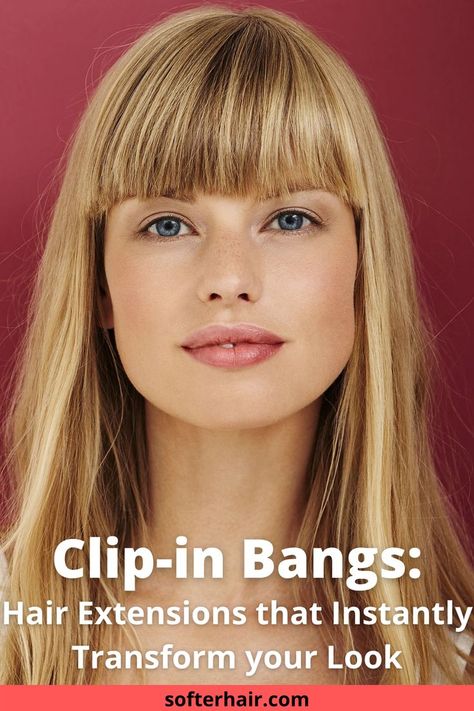 Fringe hair extensions Clip In Fringe, Bangs Extensions, Hair Fringe, Fringe Hair, Fringe Bangs, How To Style Bangs, Fuller Hair, Fringe Hairstyles, Clip In Extensions