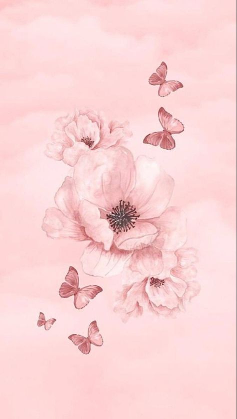 Sky Background Wallpaper, Forest Wallpaper Iphone, Pink Vibe, Valentines Wallpaper Iphone, Pink Flowers Wallpaper, Rose Gold Wallpaper, Iphone Wallpaper Glitter, Butterfly Background, Butterfly Wallpaper Iphone