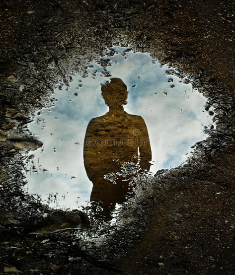 Silhouette and puddle. Through the Looking Glass, reflection on a water puddle , #Sponsored, #puddle, #Silhouette, #Glass, #water, #reflection #ad Puddle Reflection, Glass Reflection, Water Puddle, Chihiro Y Haku, Reflection Photos, Healing Waters, Water Reflections, Water Photography, Going On Holiday