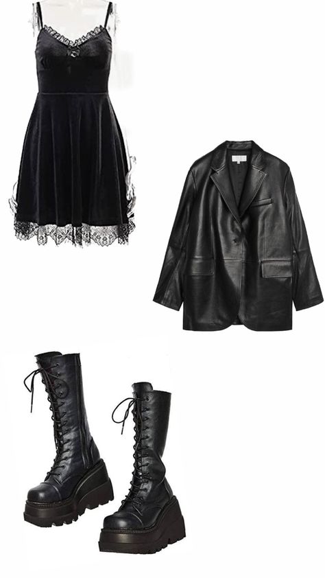 Goth Outfit Ideas Winter, Dark Aesthetic Clothing, Goth Outfit Ideas, Gothic Outfits, Goth Outfits, Teenage Fashion Outfits, Edgy Outfits, Fit Inspo, Goth Fashion