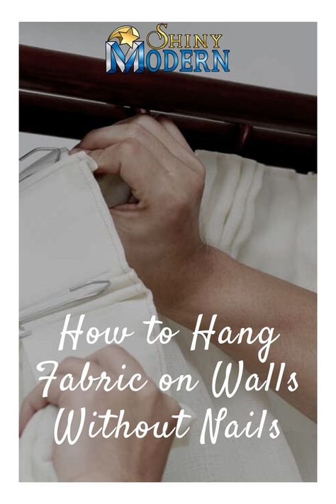 Sheets On Walls, Hanging Material On Wall, How To Cover A Wall With Fabric, Fabric Over Wall, Hang Tapestry Without Nails, Fabric To Cover Walls, Alternative To Painting Walls, How To Cover A Wall Without Painting, Draped Fabric On Wall