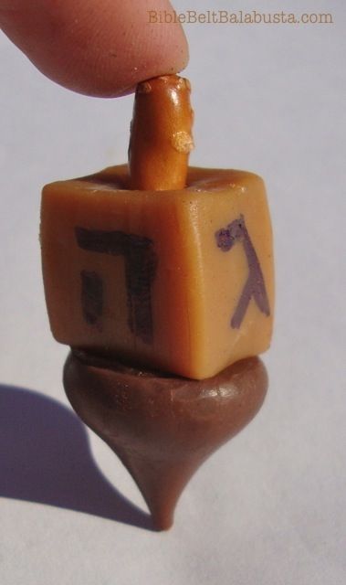 A new SPIN on Edible Dreidels: Caramel Dreidel | Bible Belt Balabusta Hanukkah Sufganiyot, Hannukah Party, Hannukah Decorations, Hannukah Recipes, Happy Hannukah, Jewish Holiday Recipes, Doughnuts Recipe, Jelly Doughnuts, Jewish Crafts