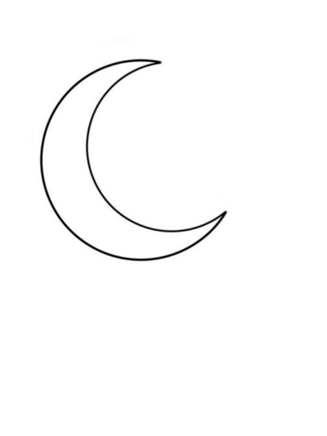 Simple Moon Drawing, Moon Drawing Simple, Moon Outline, Moon Tattoos, Moon Drawing, Moon Illustration, Moon Tattoo, Fine Line, Line Drawing