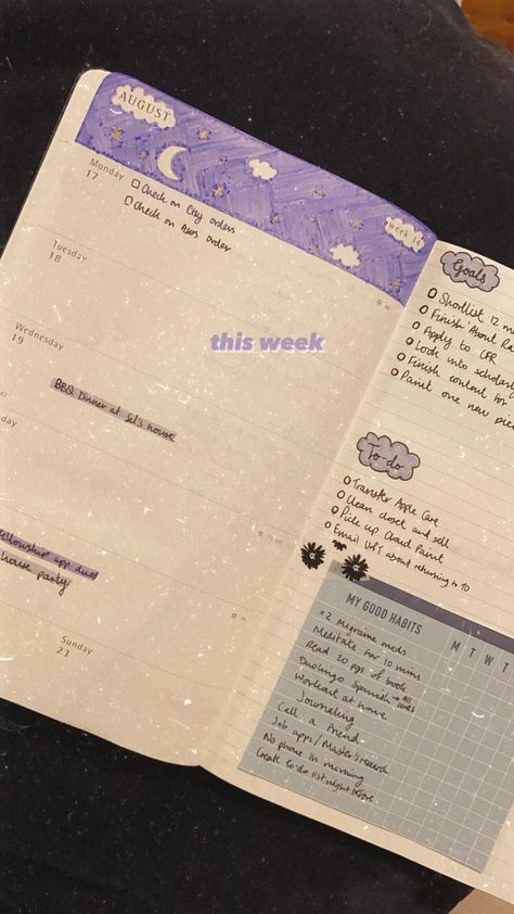 Moleskine Weekly Planner Ideas, Moleskin Planner, Agenda Moleskine, Moleskine Weekly Planner, Weekly Planner Spread, Moon Planner, Writing Journaling, Moleskine Planner, Organizing Life