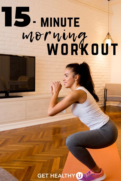 30 Minute Morning Workout At Home, 15 Minute Workout At Home Mornings, 15 Minute Home Workout, Monday Morning Workout, 20 Minute Morning Workout, 15 Min Morning Workout At Home, Workouts No Equipment, Morning Home Workout, No Weight Workout