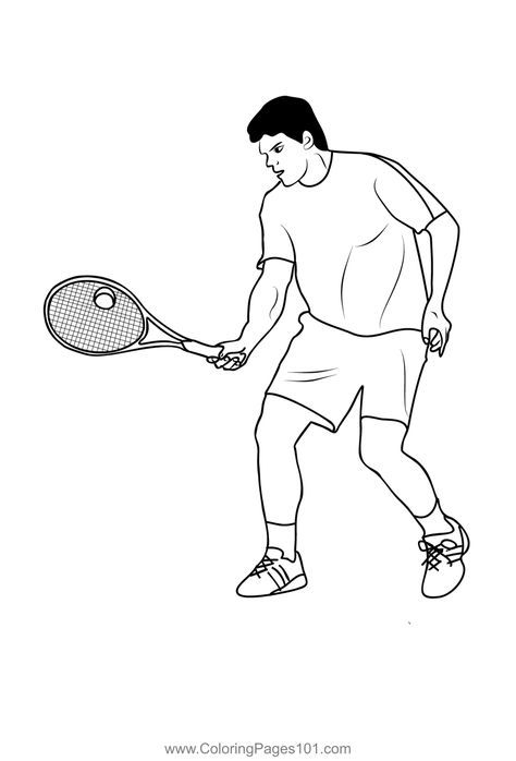 Tennis 3 Coloring Page Golf Coloring Pages Free Printable, Tennis Coloring Pages, Bicycle Coloring Pages, Playing Tennis Drawing, Basketball Coloring Pages Free Printable, Free Kids, Printable Coloring, Printable Coloring Pages, Adult Coloring Pages