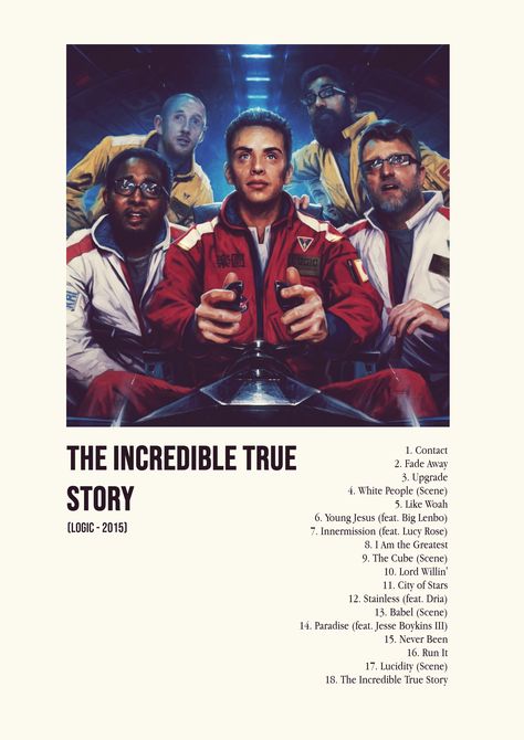 The Incredible True Story Logic, Logic Rapper Aesthetic, Logic The Incredible True Story, Logic Album Cover, Logic Poster, Logic Album, Logic Art, Music Graphics, Minimalistic Poster