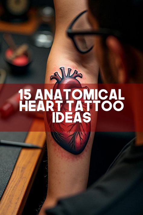 Did you know that anatomical heart tattoos are the ultimate mix of edgy and deeply meaningful? Explore striking designs with a touch of realism, bold creativity, and unique symbolism that’ll make your ink stand out. Perfect for anyone who loves blending art and anatomy, these tattoos are turning heads everywhere. Don’t miss this inspiration gallery packed with stunning ideas for your next unforgettable body art! Anatomical Heart Tattoos, Heart Tattoo Ideas, Anatomical Heart Tattoo, Heart Tattoos, Anatomical Heart, Heart Tattoo, Realism, Minimalist Fashion, Blending