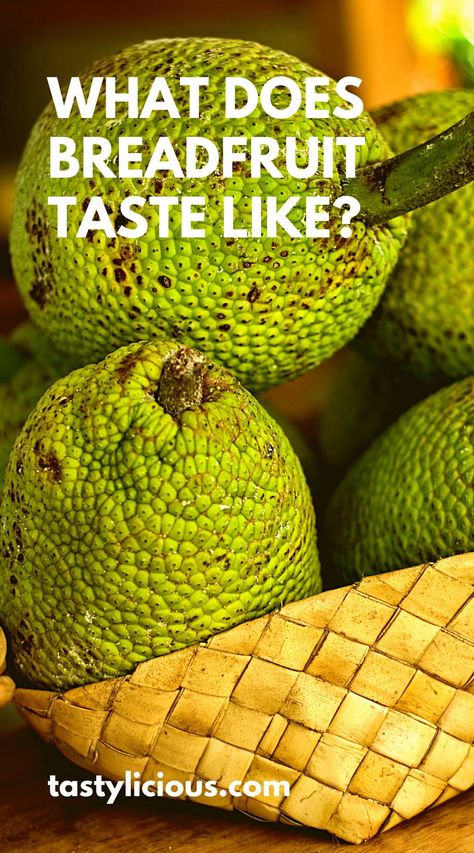 If you’re interested in trying it for the first time, you may be wondering what does breadfruit taste like? We’re about to provide an in-depth rundown on the fruit’s flavor, texture, and uses in for cooking. what does ripe breadfruit taste like | breadfruit recipes |ripe breadfruit recipes | what does breadfruit taste like | what does breadfruit taste and smell like Breadfruit Pudding, Tropical Fruit Bread, Ripe Breadfruit Recipe, Breadfruit Fritters, Breadfruit Recipe, Tongan Food, Fruits And Vegetables List, Vegetable Benefits, Fruit Benefits