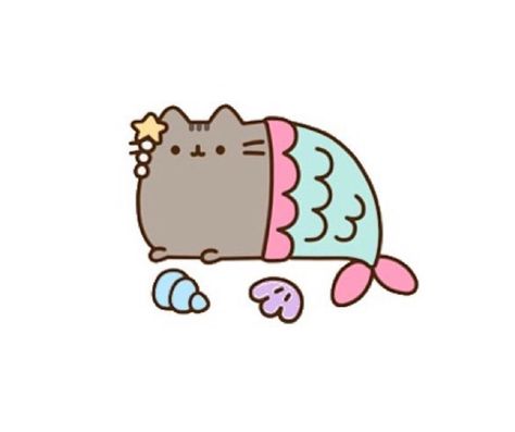 Es un gatito fusionado con una sirena How To Draw Pusheen, Pusheen Mermaid, Pusheen Stuff, Pusheen Love, Pusheen Stickers, Mermaid Wallpaper, Pusheen Cute, Mermaid Wallpapers, Pusheen Cat