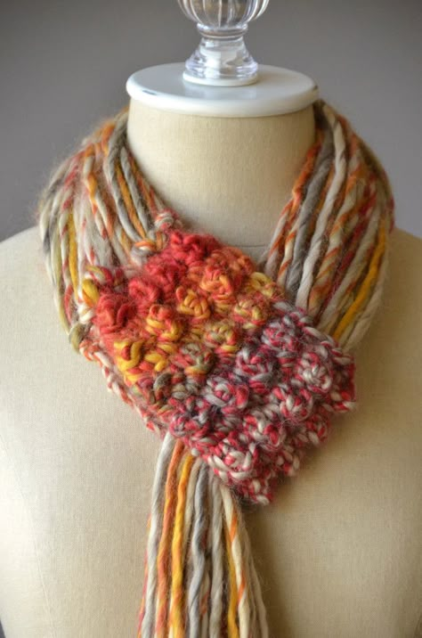 It’s the Neck’s Big Thing! – Universal Yarn Creative Network Art Yarn Projects, Yarn Ribbon And Thread, Yarn Necklace, Rigid Heddle Weaving, Scarf Yarn, Universal Yarn, Crochet Quilt, Ribbon Yarn, Art Yarn