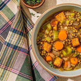 ina-garten-french-lentil-vegetable-soup-FT-BLOG0321 Ina Garten Lentil Soup, Lentil And Vegetable Soup, Ina Garten Recipe, French Foods, French Green Lentils, Lentil Soup Recipe, French Lentils, Ina Garten Recipes, French Dishes