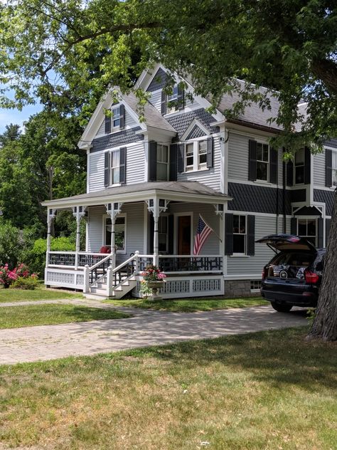 West Acton Massachusetts Massachusetts House Exterior, Massachusetts Homes Exterior, Massachusetts Townhouse, Aesthetic Massachusetts, Swings Outdoor, Massachusetts Architecture, Acton Massachusetts, Massachusetts State House, Massachusetts Houses