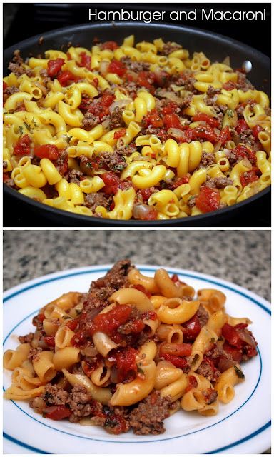 Hamburger and Mac (we use garden rotini). Easy, mostly pantry ingredients, and Reid loves it! Hamburger And Macaroni, Macaroni Tomatoes, Hamburger Macaroni, Turkey Easy, Macaroni Recipe, Fast Meals, Beef Meals, Wheat Recipes, Making Dinner