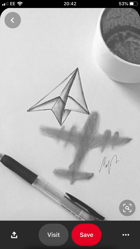 Paper plane with shadow of a passenger plane Origami Basket, Paper Plane Tattoo, Paper Aeroplane, Plane Tattoo, Crafting Room, Tattoo Paper, Basket Making, Easy Origami, Paper Airplane