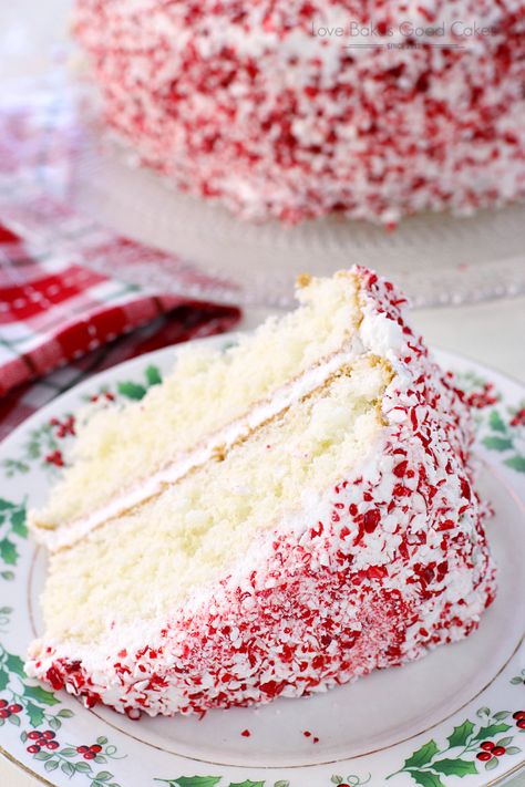 Dazzle your friends and family with this simple and delicious Holiday Peppermint Cake! It just may become a holiday tradition! Peppermint Cake Recipe, Peppermint Dessert, Peppermint Recipes, Peppermint Cake, Holiday Desserts Christmas, Cake Mug, Christmas Cake Recipes, Boston Cream, Chocolate Oatmeal