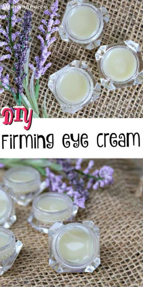 DIY Firming Eye Cream Diy Eye Cream, Under Eye Circles, Firming Eye Cream, Homemade Lotion, Diy Beauty Products, Baking Soda Shampoo, Eye Circles, Homemade Products, Homemade Bath Products