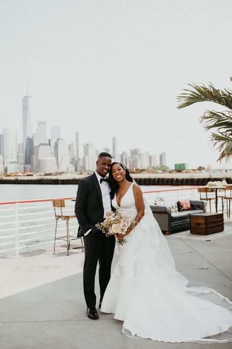 Recent Weding at Battello in Jersey City. Check out more pictures of this beautiful day on our wesbite! #battellojc #battellowedding #jerseycitywedding #nycweddings #manhattanweddings #nycbride #2023bride #2024bride #modernbride #blackbride #blackweddings #nycweddingplanner Battello Jersey City Wedding, Jersey City Wedding, Black Bride, Nyc Wedding, Jersey City, New York Wedding, City Wedding, Wedding Poses, Modern Bride