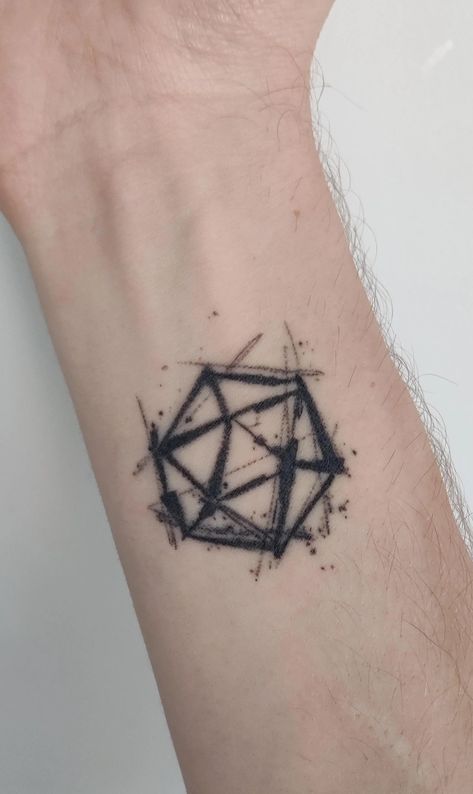 D&d Tattoo Ideas, Bg3 Tattoo, Dnd Tattoo Ideas, Dungeons And Dragons Tattoo, Dnd Tattoos, Snowglobe Tattoo, Dragons Tattoos, Dnd Tattoo, Computer Tattoo