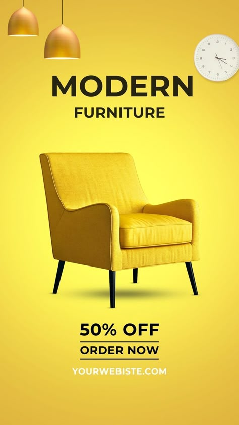 Furniture Sale Poster Design, Furniture Creative Ads, Furniture Social Media Design, Furniture Social Media Post Design, Furniture Social Media, Furniture Promo, Furniture Post, Furniture Graphic, Instagram Design Creative