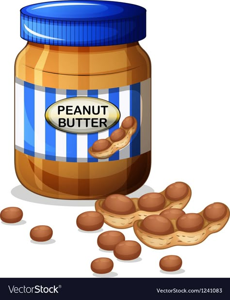 Peanut Butter Jar Drawing, Peanut Butter Drawing, Sandwich Drawing, Peanut Butter Jar, Food Doodles, Food Clipart, Food Pyramid, Kids English, Food Clips