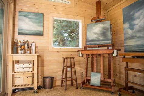 Modern Shed Photos Artist Shed, 10x20 Shed, Working Inspiration, Backyard Art Studio, Contemporary Sheds, Prefab Sheds, Office Shed, Art Shed, Custom Sheds