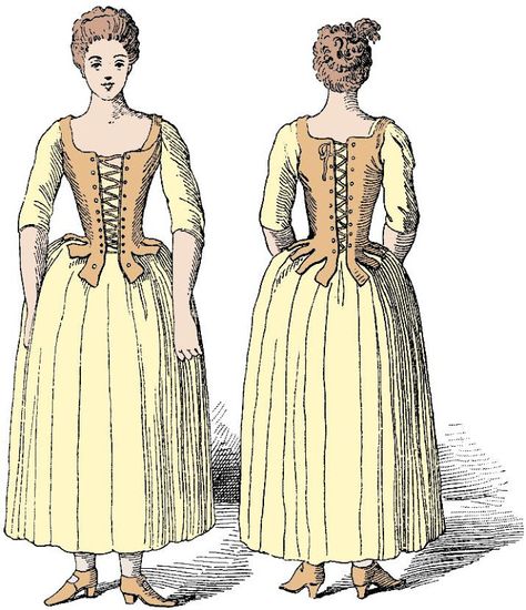 Leather Stays: 18th Century Working Class Corset 18th Century Peasant, Corset Tutorial, 18th Century Stays, 18th Century Women, Colonial Dress, American Duchess, 18th Century Costume, 18th Century Clothing, Period Dress