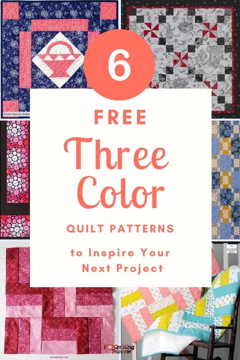 Top 6 Free Three Color Quilt Patterns ( 5 Bonus Patterns For Sale) Triangle Frenzy Pattern Free, Blue And Teal Quilts, Two Colour Quilts Free Pattern, 3 Fabric Quilt Blocks, 3 Yards Quilt Patterns, All People Quilt Free Pattern Projects, Large Pinwheel Quilt Pattern, 3 Fabric Quilt Pattern Color Combinations, Free Quilt Wall Hanging Patterns