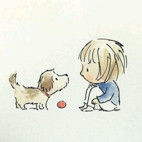 Jane Massey, Chicken Drawing, Boy And His Dog, Baby Fruit, 강아지 그림, Book Illustration Art, Dog Illustration, Dog Drawing, Children's Book Illustration