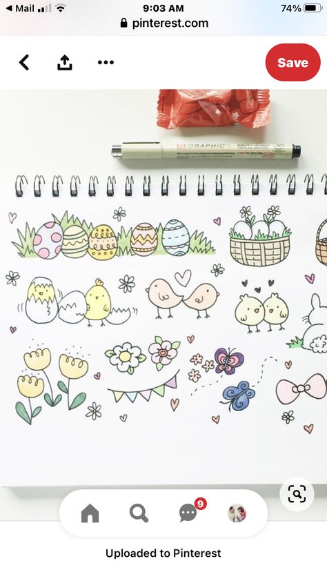 Easter Planner Ideas, Easter White Board Ideas, Easter Calendar Ideas, Easter Bujo, Month Doodles, Easter Bullet Journal, Book Bujo, Easter Journal, April Bujo