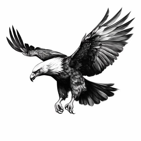 Animal Tattoos Designs, Eagles Tattoo Design, Two Eagles Tattoo, Flying Eagle Tattoo Design, Eagle Tattoo Realistic, Eagle Graphic Design, Eagle Sketch Tattoo, Realistic Eagle Tattoo Design, Eagle Drawing Tattoo