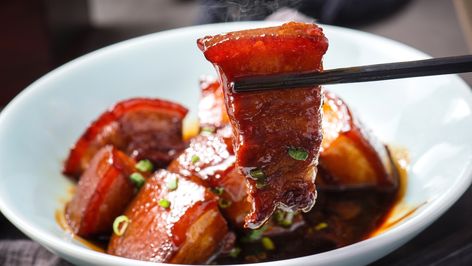 China's Flavorful Red-Cooking Technique Uses Just A Few Ingredients - Tasting Table Marinated Pork Ribs, Popular Chinese Dishes, Garlic Marinade, Braised Pork Belly, Slow Cooked Pork, Pork Belly Recipes, Pork Stew, Slow Cooker Recipe, Marinated Pork