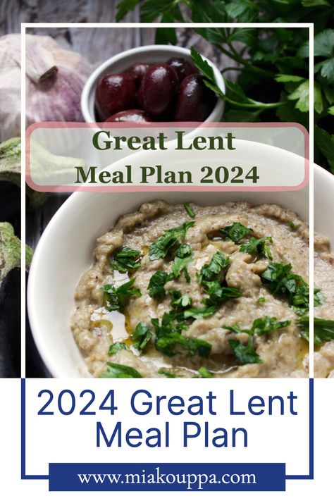 This 2024 Great Lent Meal Plan will be your go to resource when trying to decide what to eat during Great Lent. Between Kathara Deftera (Clean Monday) and Pascha (Orthodox Easter Sunday) you have options for breakfast, lunch, dinner and snacks or desserts. In addition, the major holidays during this period are highlighted.  #lentenrecipes #greeklentenrecipes #food #vegetarian #vegan #greekfood #greeknistisimafood Greek Recipes Authentic, Lenten Recipes, Lent Recipes, Orthodox Easter, Homemade French Fries, Greek Sweets, Free Meal Plans, Meal Suggestions, Cuisine Recipes