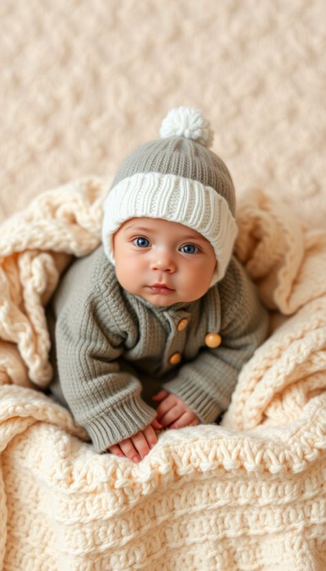 Winter Photoshoot Ideas For Baby, Baby Winter Photoshoot Ideas, Winter Newborn Photos, Baby Winter Photoshoot, Newborn Winter Photography, Winter Baby Photoshoot Ideas, Winter Baby Photoshoot, Photoshop Painting Tutorial, Six Month Baby