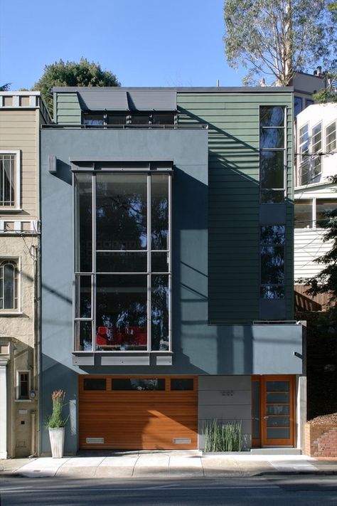 Modern Architecture | Blogs | Archinect Apartment Building Exterior, San Francisco Home, Townhouse Exterior, Apartments Exterior, Apartment Exterior, Modern Townhouse, San Francisco Houses, Architecture Modern, Townhouse Designs