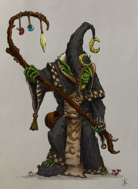 Warhammer Fantasy Goblin, Goblin Sorcerer, Goblin Shaman, Night Goblin, Warhammer Fantasy Roleplay, Goblin Art, Warhammer Art, Fantasy Races, Fantasy Monster