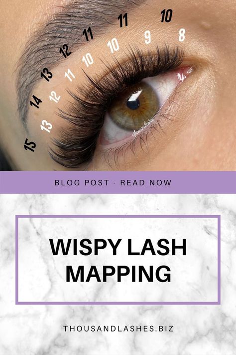 WISPY LASH MAPPING Wispy Lash Extension is a technique where a handmade lash fan is created using 2-6 lashes, then applied using alternating lash lengths, which gives them the appearance of a False Strip Lashes & Kardashian look. Wispy Volume Lash Extension Full Set is suitable for clients who desire a Spikey False Lash Look. Wispy Lash Mapping, Fanning Lashes, 3d Eyelash Extensions, Lash Maps, Soft Lashes, Natural Fake Eyelashes, Lash Mapping, Lashes Fake Eyelashes, Wispy Eyelashes